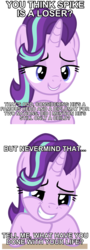 Size: 720x2000 | Tagged: safe, artist:masem, starlight glimmer, pony, unicorn, g4, marks for effort, burn, looking at you, simple background, smiling, smirk, spike justice warriors, squee, transparent background