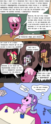 Size: 750x1800 | Tagged: safe, artist:bjdazzle, apple bloom, cheerilee, scootaloo, starlight glimmer, sweetie belle, earth pony, pegasus, pony, unicorn, g4, marks for effort, apple, arm behind head, bad advice, blatant lies, cage, captive, captivity, chains, chair, chalk, chalkboard, chibi, chocolate, comic, crying, cutie mark crusaders, desk, detention, disproportionate retribution, dungeon, empathy cocoa, eraser, evil, food, guidance counselor, heart, hot chocolate, inkwell, kite, leaning back, marshmallow, math, obliviously evil, overreaction, paper, passive aggressive, pointer, punishment, quill, scared, season 8 homework assignment, starlight's office, teacher, text, thinking, thought bubble, underground, wall of text, well that escalated quickly, yelling