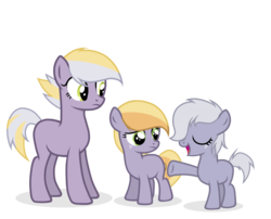 Size: 993x804 | Tagged: safe, artist:mikoneerd, oc, oc only, oc:apple stone, oc:mountain quake, oc:obsidian terra, earth pony, pony, base used, female, filly, magical lesbian spawn, mare, offspring, parent:applejack, parent:limestone pie, parents:limejack, simple background, transparent background