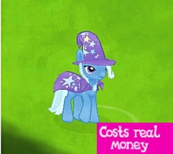 Size: 352x314 | Tagged: safe, edit, gameloft, trixie, pony, unicorn, g4, 3d, costs real money, cropped, female, greedloft, mare, solo