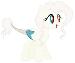 Size: 2052x1740 | Tagged: dead source, safe, artist:galaxynightyt, oc, oc only, oc:anonilah, hybrid, female, interspecies offspring, offspring, parent:discord, parent:fluttershy, parents:discoshy, simple background, solo, transparent background