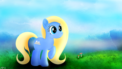 Size: 3840x2160 | Tagged: safe, artist:startledflowerpony, oc, oc only, oc:snowy peaks, earth pony, pony, female, high res, mare, solo