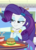 Size: 369x508 | Tagged: safe, screencap, rarity, equestria girls, equestria girls specials, g4, my little pony equestria girls: mirror magic, burger, canterlot mall, cropped, cute, drink, female, food, raribetes, smiling