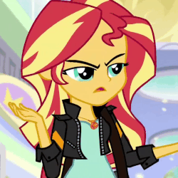 Size: 720x720 | Tagged: safe, screencap, sunset shimmer, equestria girls, equestria girls specials, g4, my little pony equestria girls: mirror magic, animated, cropped, female, geode of empathy, solo