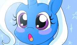 Size: 1280x752 | Tagged: safe, artist:lorepeepsblue, trixie, pony, unicorn, g4, cute, diatrixes, female, looking at you, mare, solo