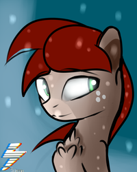 Size: 2000x2500 | Tagged: safe, artist:endelthepegasus, oc, oc only, oc:flappy smile, pony, bust, chest fluff, female, high res, solo