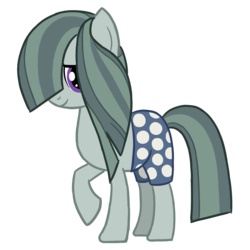Size: 1200x1200 | Tagged: safe, artist:sazanamibd, marble pie, smarty pants, earth pony, pony, g4, clothes, female, mare, shorts, simple background, solo, transparent background