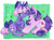 Size: 1000x745 | Tagged: safe, artist:ivyatoms, oc, pony, unicorn, duo, female, mare, tongue out, twins