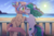 Size: 2600x1700 | Tagged: safe, artist:verawitch, oc, oc only, oc:seafoam, oc:sweet skies, pegasus, pony, beach, blushing, cute, duo, female, kissing, lesbian, mare, oc x oc, ocbetes, shipping