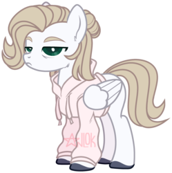 Size: 2455x2462 | Tagged: safe, artist:kazanzh, oc, oc only, pegasus, pony, clothes, female, high res, hoodie, mare, simple background, solo, transparent background