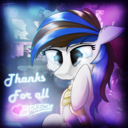 Size: 2400x2400 | Tagged: safe, artist:thefunnysmile, oc, oc only, oc:breezy, pony, 3d, blurry, bust, clothes, crying, gmod, high res, portrait, scarf, smiling, solo, thanksgiving