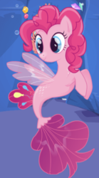 Size: 255x458 | Tagged: safe, artist:user15432, pinkie pie, earth pony, pegasus, pony, seapony (g4), g4, my little pony: the movie, bubble, clothes, dorsal fin, enjoy dressup, female, fin, fin wings, fins, fish tail, flowing mane, flowing tail, hasbro, hasbro studios, mare, ocean, pegasus pinkie pie, race swap, scales, sea ponies, seaponified, seapony pinkie pie, seaquestria, see-through, smiling, solo, species swap, swimming, tail, underwater, water, wings
