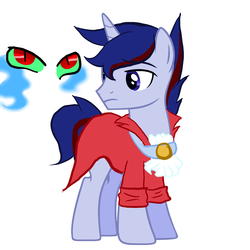 Size: 2000x2000 | Tagged: safe, artist:pinkgalaxy56, oc, oc only, oc:night star, pony, unicorn, clothes, high res, male, reference sheet, simple background, solo, sombra eyes, stallion, white background