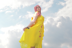 Size: 1920x1276 | Tagged: safe, artist:violettbutterfly, fluttershy, human, g4, clothes, cosplay, costume, dress, irl, irl human, photo, solo