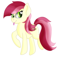 Size: 4000x4000 | Tagged: safe, artist:rainbowtashie, roseluck, pony, g4, background pony, female, simple background, solo, tongue out, transparent background