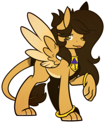 Size: 700x820 | Tagged: safe, artist:ak4neh, oc, oc only, oc:aset, sphinx, paws, simple background, solo, sphinx oc, tongue out, transparent background