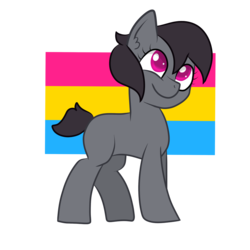Size: 2048x2048 | Tagged: safe, artist:sketchthepony13, oc, oc only, oc:eris, earth pony, pony, female, high res, mare, pansexual, pansexual pride flag, pride, simple background, solo, transparent background