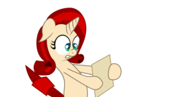 Size: 1920x1080 | Tagged: artist needed, safe, oc, oc only, oc:ruby (8chan), pony, unicorn, /pone/, 8chan, female, floppy ears, holding, shocked, simple background, solo, transparent background