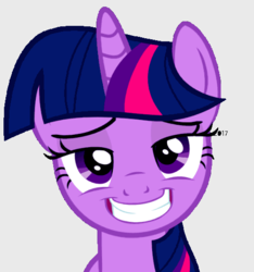 Size: 491x525 | Tagged: safe, screencap, twilight sparkle, pony, g4, bedroom eyes, female, grin, profile picture, smiling, solo