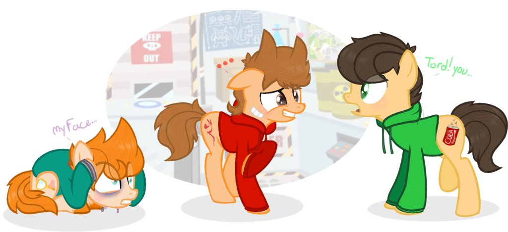 MLP] [EddsWorld] [MattEdd] - Youre hair so fluffy by Nikefox1234