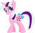 Size: 380x357 | Tagged: safe, artist:greywander87, artist:selenaede, artist:user15432, twilight, pony, unicorn, g1, g4, base used, bow, g1 to g4, generation leap, solo, tail bow