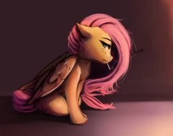 Size: 3800x3000 | Tagged: dead source, safe, artist:miokomata, fluttershy, pegasus, pony, g4, female, high res, mare, sitting, smoking, solo
