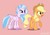 Size: 1024x720 | Tagged: safe, applejack, silverstream, classical hippogriff, earth pony, hippogriff, pony, g4, abstract background, duo, female, mare, spirit, teacher and student