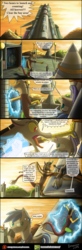 Size: 1200x3651 | Tagged: safe, artist:bonaxor, discord, oc, oc:prince rigel, bat pony, comic:journey to the lunar republic, g4, comic, magic, male, rocket, stallion