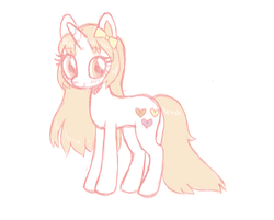 Size: 1057x848 | Tagged: safe, artist:witchette, oc, oc only, pony, unicorn, blushing, female, looking at you, mare, ponysona, simple background, smiling, solo