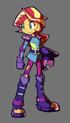 Size: 630x1100 | Tagged: safe, artist:rvceric, sunset shimmer, equestria girls, g4, my little pony equestria girls: friendship games, biker, boots, clothes, female, gloves, helmet, motocross outfit, motorcross, shoes, simple background, solo