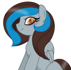 Size: 1024x1012 | Tagged: safe, artist:ipandacakes, oc, oc only, oc:ace, pegasus, pony, female, mare, simple background, sitting, solo, transparent background