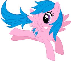 Size: 407x346 | Tagged: safe, artist:selenaede, artist:the smiling pony, artist:user15432, firefly, pegasus, pony, g1, g4, base used, bow, female, g1 to g4, generation leap, solo, tail bow