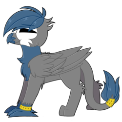 Size: 1000x1000 | Tagged: safe, artist:adostume, oc, oc only, griffon, simple background, smiling, solo, transparent background