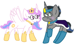 Size: 1560x940 | Tagged: safe, artist:snoopy7c7, king sombra, princess celestia, g4, female, male, ship:celestibra, shipping, straight