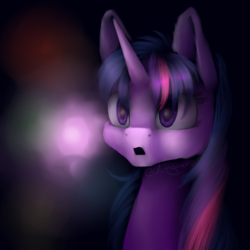 Size: 4000x4000 | Tagged: safe, artist:elicorngamer, twilight sparkle, pony, unicorn, g4, female, open mouth, solo