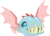 Size: 5000x3598 | Tagged: safe, artist:dashiesparkle, ocellus, biteacuda, fish, g4, non-compete clause, .svg available, absurd resolution, disguise, disguised changeling, fangs, female, sharp teeth, simple background, smiling, solo, spread wings, teeth, transparent background, vector, wings