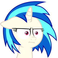 Size: 3500x3500 | Tagged: safe, artist:yaco, dj pon-3, vinyl scratch, pony, unicorn, g4, female, high res, i mean i see, looking at you, mare, simple background, solo, transparent background