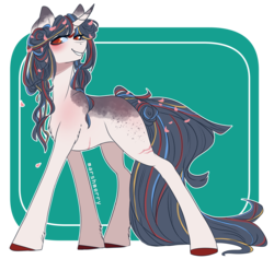 Size: 3115x2953 | Tagged: safe, artist:skylacuna, oc, oc only, oc:aichlys, pony, unicorn, female, high res, mare, simple background, solo, transparent background