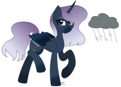 Size: 2044x1474 | Tagged: safe, artist:leanne264, oc, oc only, oc:thunder song, alicorn, pony, cutie mark, female, mare, simple background, solo, transparent background