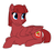 Size: 543x485 | Tagged: safe, artist:mythpony, oc, oc only, oc:strawberry marmalade, pegasus, pony, female, mare, prone, simple background, solo, white background