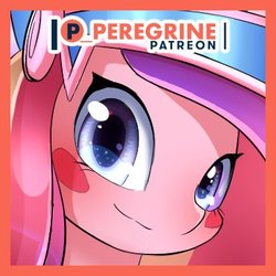 Size: 370x370 | Tagged: safe, artist:phoenixperegrine, princess cadance, pony, g4, female, mare, obtrusive watermark, patreon, patreon logo, solo, watermark