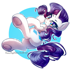 Size: 2000x1940 | Tagged: safe, artist:chaosangeldesu, part of a set, rarity, pony, unicorn, g4, butt, cute, female, frog (hoof), looking at you, mare, on side, plot, raribetes, simple background, solo, transparent background, underhoof