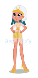 Size: 640x1309 | Tagged: safe, artist:sunglowg, somnambula, equestria girls, g4, bandeau, clothes, equestria girls-ified, female, high heels, see-through, shoes, simple background, solo, transparent background