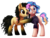 Size: 1600x1217 | Tagged: safe, artist:centchi, oc, oc only, oc:mystery, oc:terra, earth pony, pony, clothes, eyeshadow, female, hug, makeup, mare, shirt, siblings, simple background, sisters, transparent background, watermark