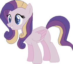 Size: 418x364 | Tagged: safe, artist:westrail642fan, oc, oc only, oc:shooting star (r&f), pegasus, pony, rise and fall, female, mare, parent:oc:david wyne, parent:princess cadance, parents:canon x oc, simple background, solo, transparent background