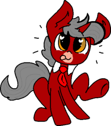 Size: 371x417 | Tagged: safe, artist:nootaz, oc, oc only, pony, heart eyes, looking at you, necktie, simple background, smiling, solo, transparent background, wingding eyes