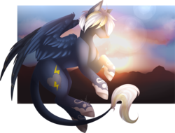 Size: 3635x2761 | Tagged: safe, artist:mauuwde, oc, oc only, pegasus, pony, eyes closed, high res, lens flare, male, simple background, solo, stallion, transparent background