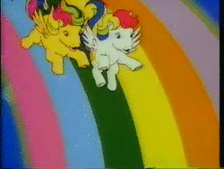 Size: 320x240 | Tagged: safe, screencap, g1, advertisement, animated, commercial, cute, lost media, rainbow ponies, sound, traditional animation, webm, youtube link