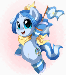 Size: 3405x3856 | Tagged: safe, artist:pridark, oc, oc only, oc:princess argenta, pony, argentina, clothes, cute, female, filly, flag, high res, nation ponies, ocbetes, ponified, smiling, socks, solo, stockings, striped socks, thigh highs