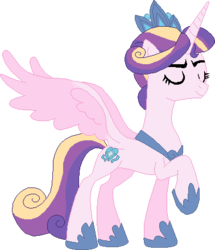 Size: 378x440 | Tagged: safe, artist:westrail642fan, princess cadance, alicorn, pony, rise and fall, g4, alternate timeline, alternate universe, base used, concave belly, empress cadance, hoof shoes, raised hoof, simple background, slender, thin, transparent background